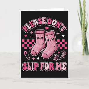 Krankenschwester Valentinstag Rutschfeste Socken Karte