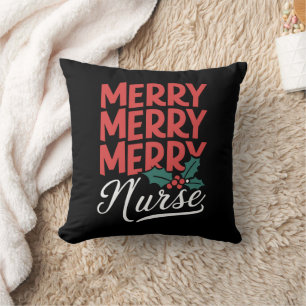 Krankenschwester Weihnachten Fröhliche Krankenschw Kissen