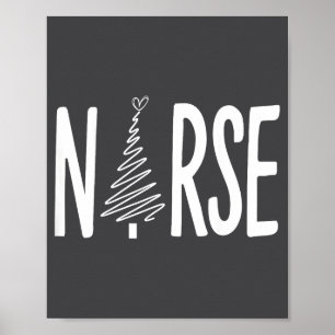 Krankenschwester Weihnachten Santa Favorit Poster