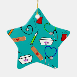 Krankenschwester-Werkzeuge Keramikornament