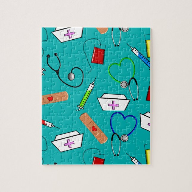 Krankenschwester-Werkzeuge Puzzle (Vertikal)