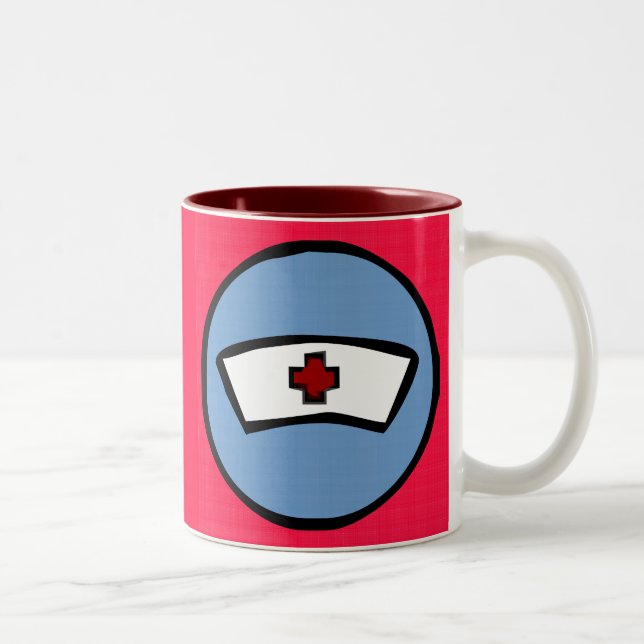 Krankenschwester Zweifarbige Tasse (Rechts)