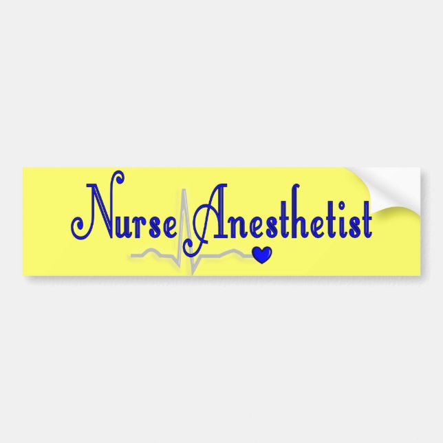 Krankenschwesteranesthetist-Geschenke Autoaufkleber (Vorne)