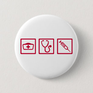 Krankenschwesterausrüstung Button