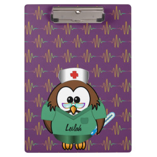 Krankenschwestereule Klemmbrett