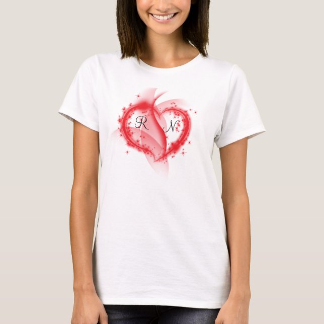 Krankenschwesterherz T-Shirt (Vorderseite)