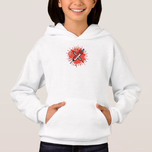 Krankenschwestern an der Frontline Hoodie (Vorderseite)