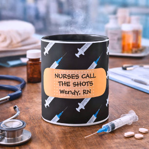 Krankenschwestern bestimmen die Regeln Monogramm Tasse