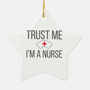 Krankenschwestern für Grad vertrauen Ich bin Krank Keramik Ornament