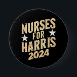 Krankenschwestern für Harris 2024 USA Button<br><div class="desc">Krankenschwestern für Harris 2024 USA</div>