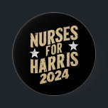 Krankenschwestern für Harris 2024 USA Button<br><div class="desc">Krankenschwestern für Harris 2024 USA</div>