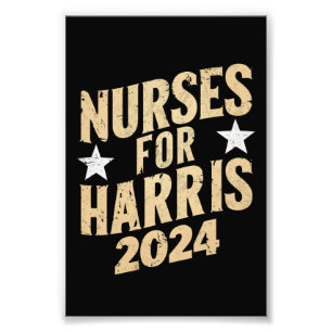 Krankenschwestern für Harris 2024 USA Fotodruck