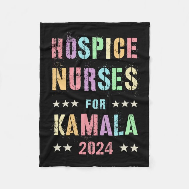 Krankenschwestern für Kamala Harris 2024 Wahl Sein Fleecedecke (Vorderseite)