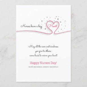 Krankenschwestern haben ein großes Herz Einladung