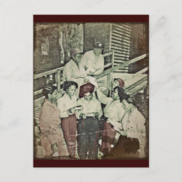 Krankenschwestern im SW-Pazifik - Erste Mail Postkarte