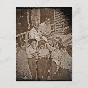 Krankenschwestern im SW-Pazifik - Erste Mail Postkarte