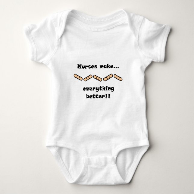 Krankenschwestern machen alles besser baby strampler (Vorderseite)