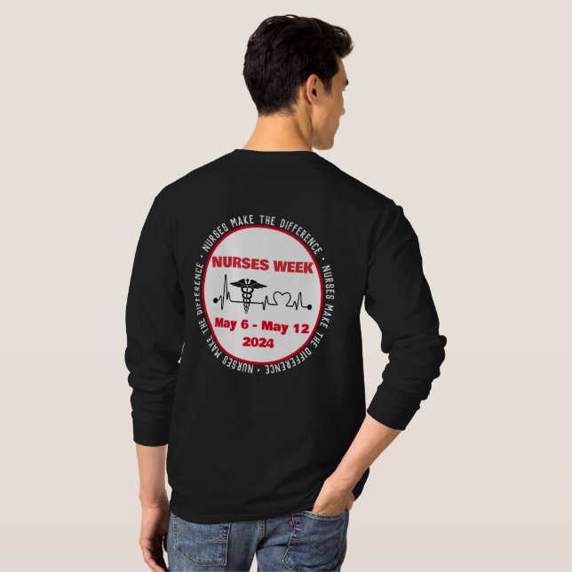 Krankenschwestern machen den Unterschied T-Shirt (Schwarz voll)