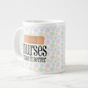 Krankenschwestern machen es besser, Bandage Jumbo-Tasse