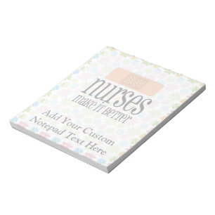 Krankenschwestern machen es besser, Verband Notizblock