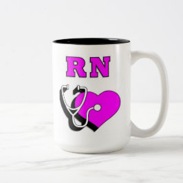 Krankenschwestern RN-Sorgfalt Zweifarbige Tasse