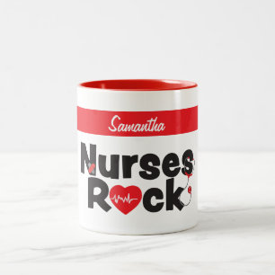 Krankenschwestern Rock Mug Zweifarbige Tasse