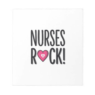 Krankenschwestern rocken Vintage-Krankenschwester- Notizblock