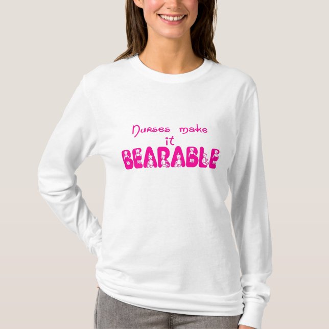 Krankenschwestern, Rosa T-Shirt (Vorderseite)