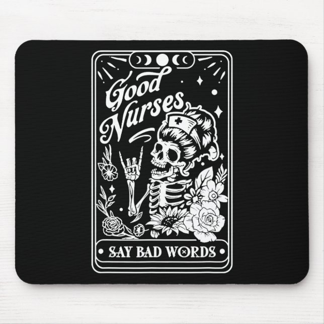 Krankenschwestern sagen schlechte Worte Funny Nurs Mousepad (Vorne)