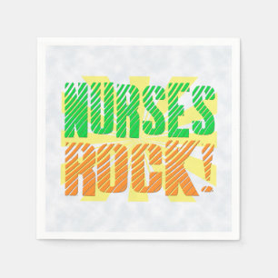 Krankenschwestern schaukeln, orange/grüne serviette