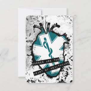Krankenschwestern sind das anatomische Herz des Einladung