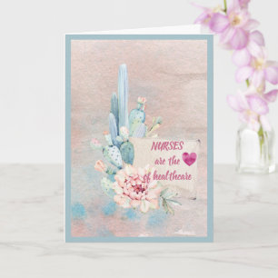 Krankenschwestern sind das Herz des Gesundheitswes Karte