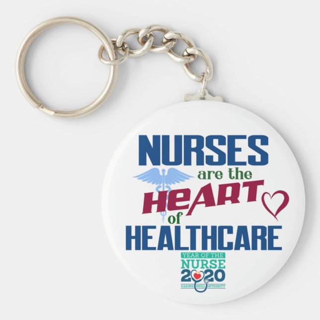 Krankenschwestern sind das Jahr des Gesundheitswes Schlüsselanhänger (Vorne)