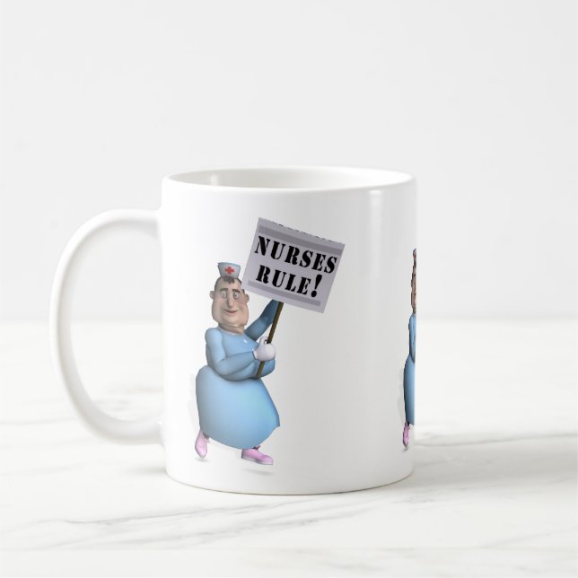 Krankenschwestern sind die Besten! Tasse (Links)