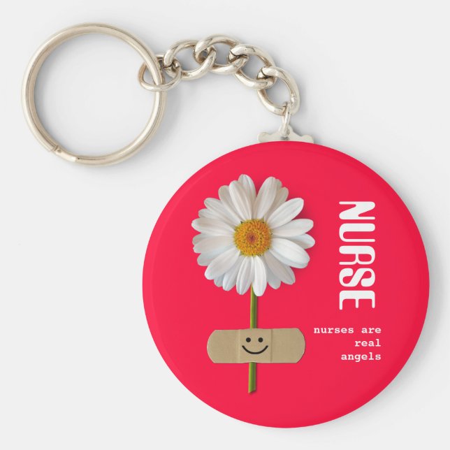 Krankenschwestern sind echte Engel. Lächelnder Dai Schlüsselanhänger (Vorne)