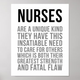 Krankenschwestern sind einzigartig poster