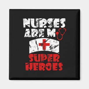 Krankenschwestern sind meine Super-Helden Funny Magnet