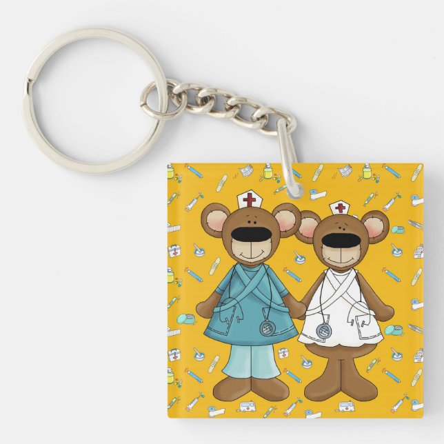 Krankenschwestern sind Segen von Gott. Individuell Schlüsselanhänger (Vorderseite)