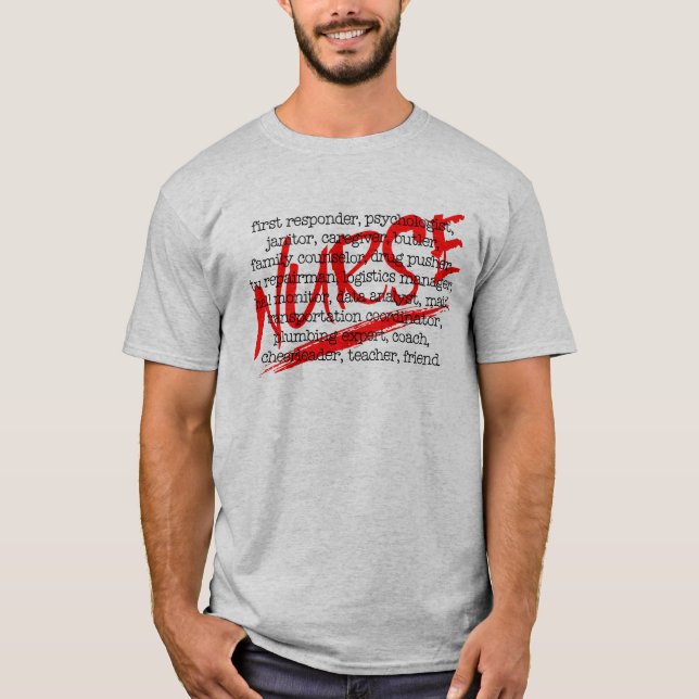 Krankenschwestern und ihre vielen Jobs - Was macht T-Shirt (Vorderseite)
