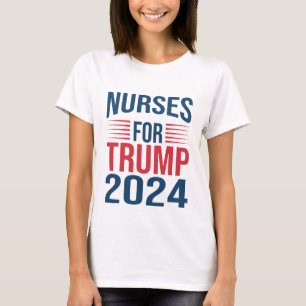 Krankenschwestern unterstützen Trump 2024 als Kran T-Shirt