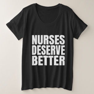 Krankenschwestern verdienen besser große größe T-Shirt