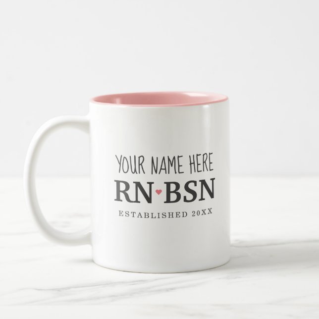 Krankenversicherung BSN Einfache Niedliche Persona Zweifarbige Tasse (Links)