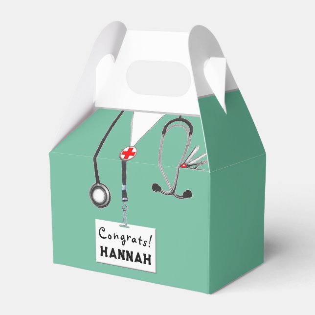 Krankenversicherung Gastgeschenk Box Geschenkschachtel (Vorderseite)