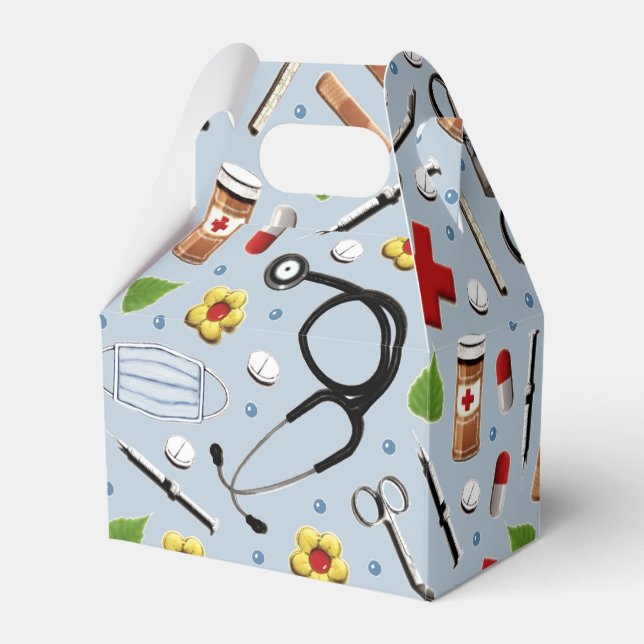 Krankenversicherung Gastgeschenk Box Geschenkschachtel (Vorderseite)