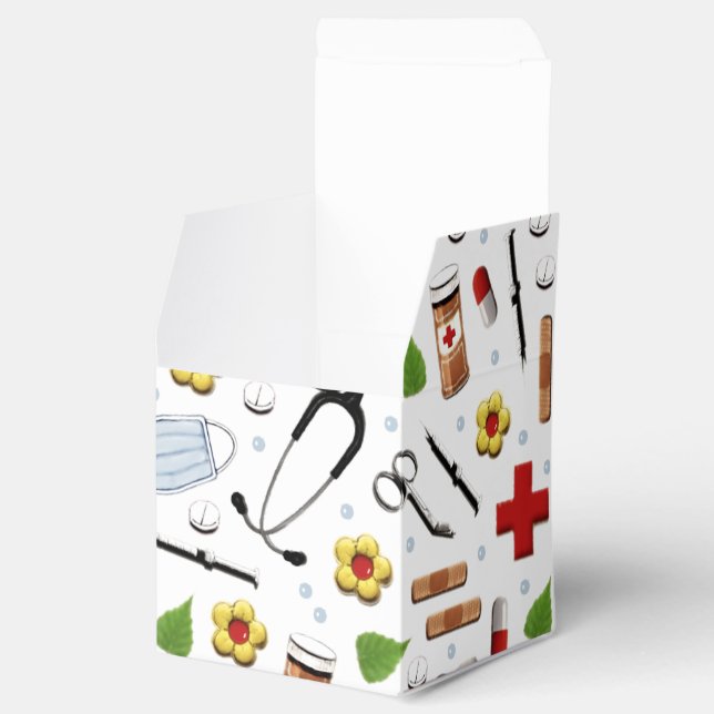 Krankenversicherung Gastgeschenk Box Geschenkschachtel (Geöffnet)