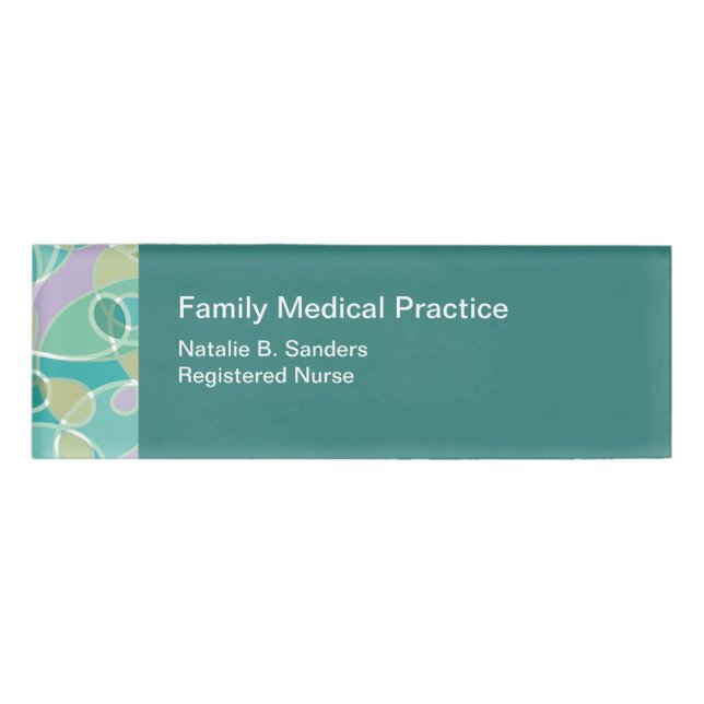 Krankenversicherung Namenschild (Vorderseite)