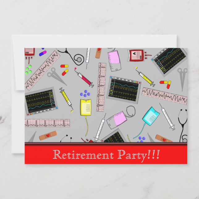 Krankenversicherung oder medizinische Versorgung Einladung (Vorderseite)