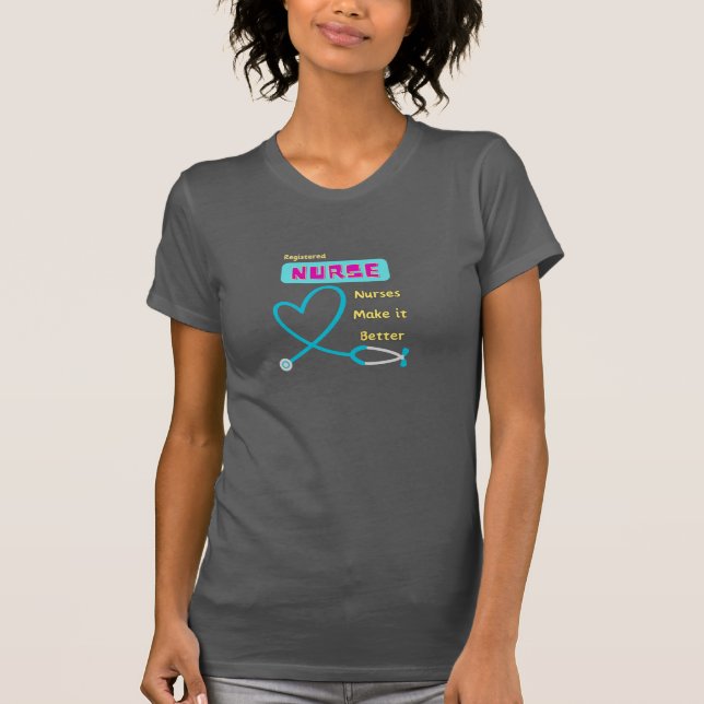 Krankenversicherung: Stethoscope Heartbeat-Shirt T-Shirt (Vorderseite)