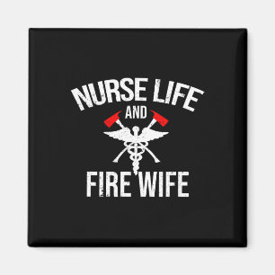 Krankenversicherung und Ehefrau des Feuerwehrmanns Magnet