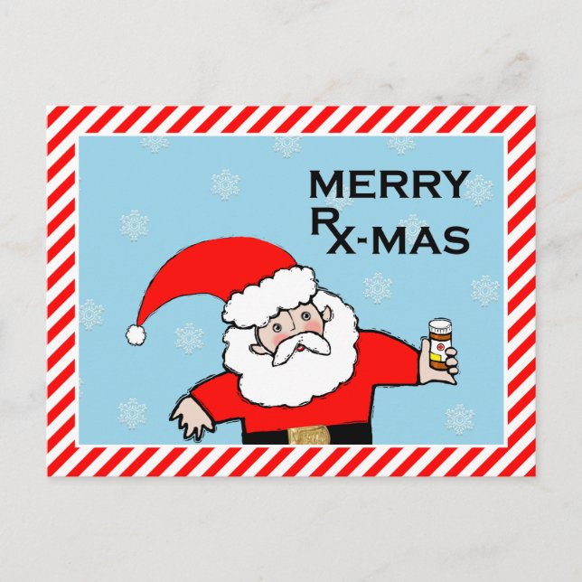 Krankenversicherungskarten Feiertagspostkarte (Vorderseite)